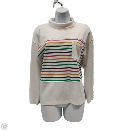 Top Long Sleeve By Croft And Barrow In White, Size: S