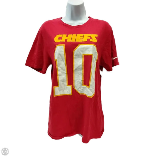 Top Short Sleeve Basic By Nike In Red, Size: L