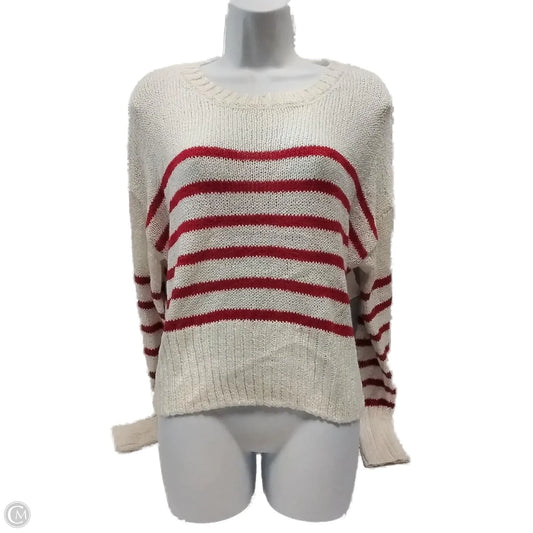 Sweater By Clothes Mentor In Striped Pattern, Size: M