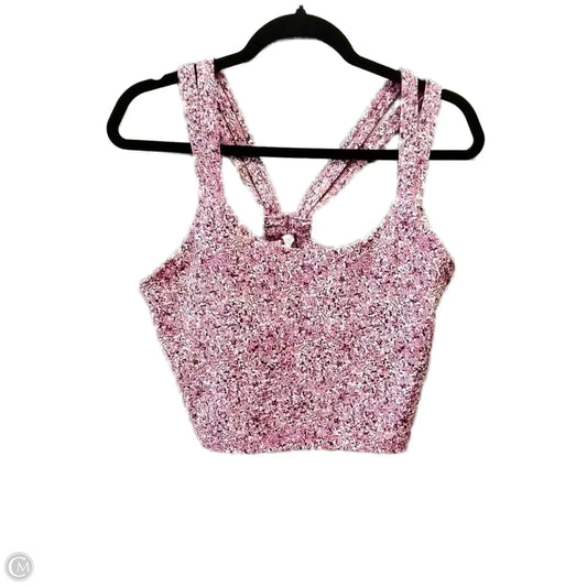 Athletic Tank Top By Sage In Floral Print, Size: L