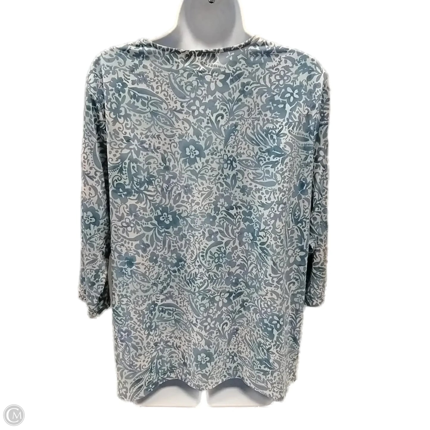 Blouse Long Sleeve By Clothes Mentor In Floral Print, Size: 1x