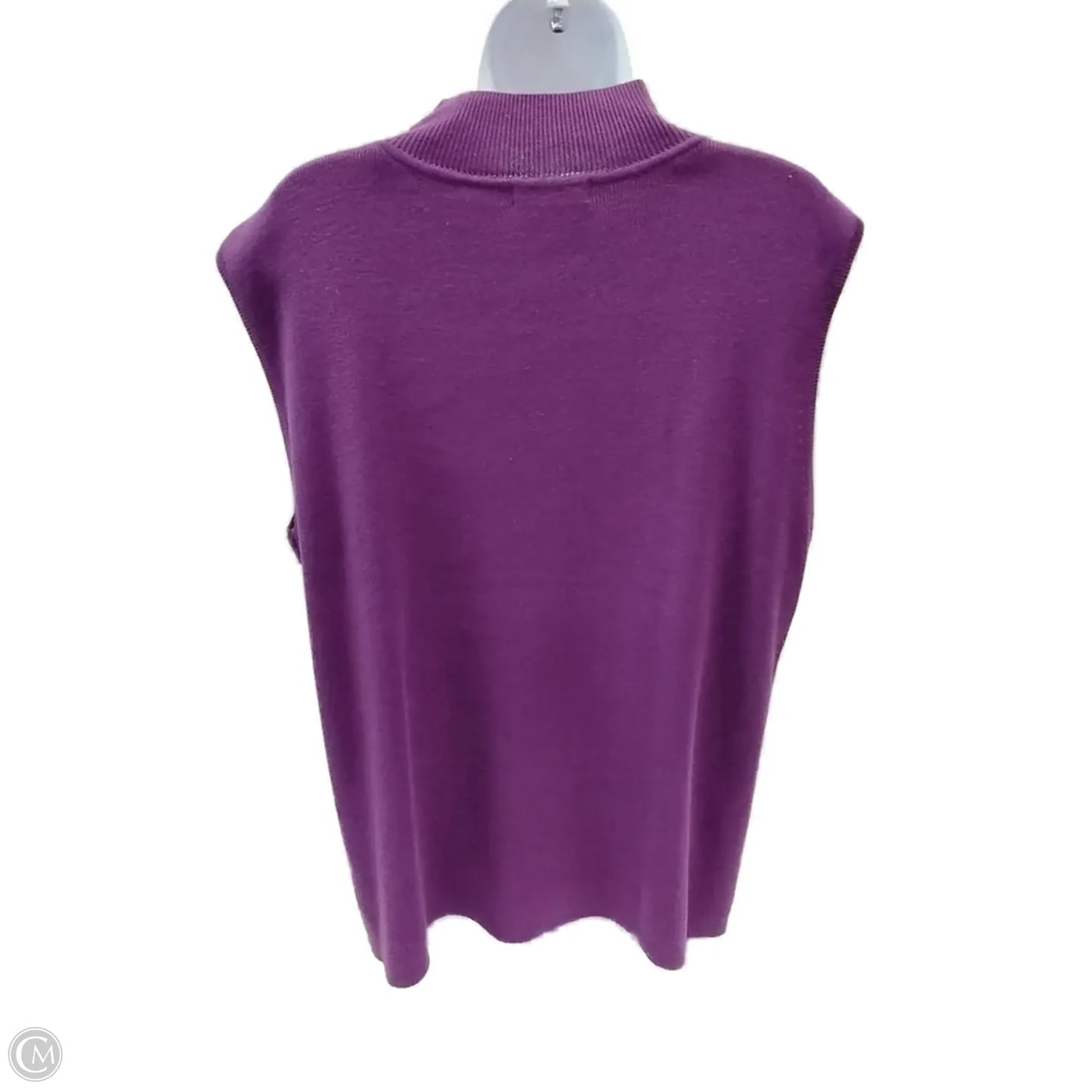 Top Sleeveless By Dressbarn In Purple, Size: 24
