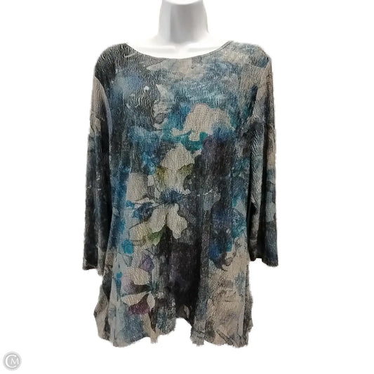 Top Long Sleeve By Coldwater Creek In Multi-colored, Size: Xl