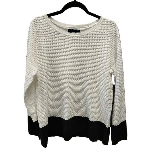 Top Long Sleeve By Karen Scott In White, Size: L