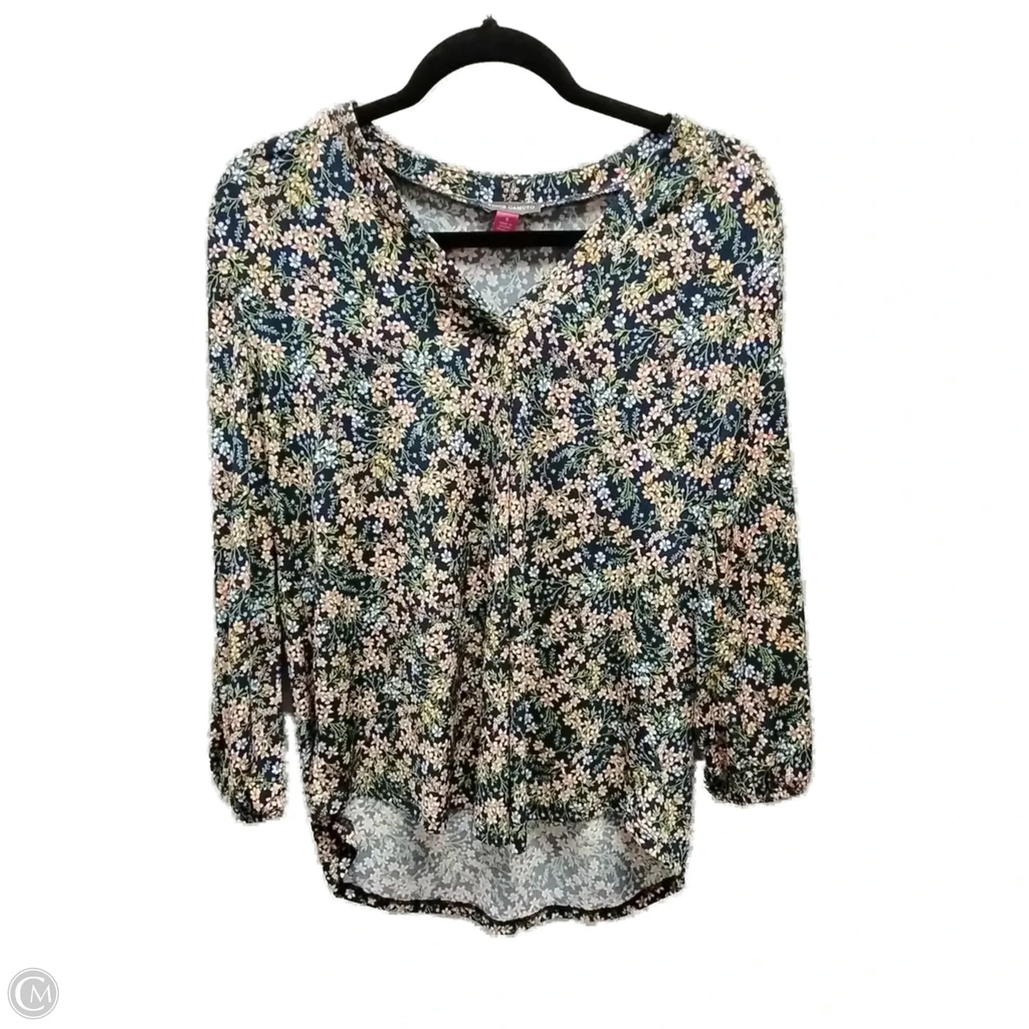 Top Long Sleeve By Vince Camuto In Floral Print, Size: S