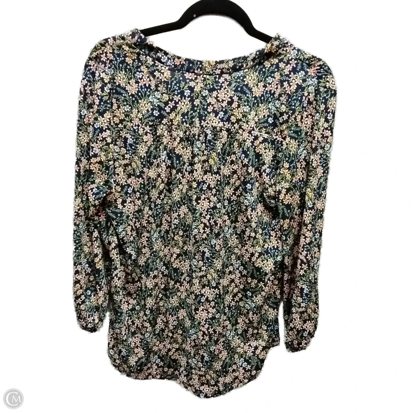 Top Long Sleeve By Vince Camuto In Floral Print, Size: S