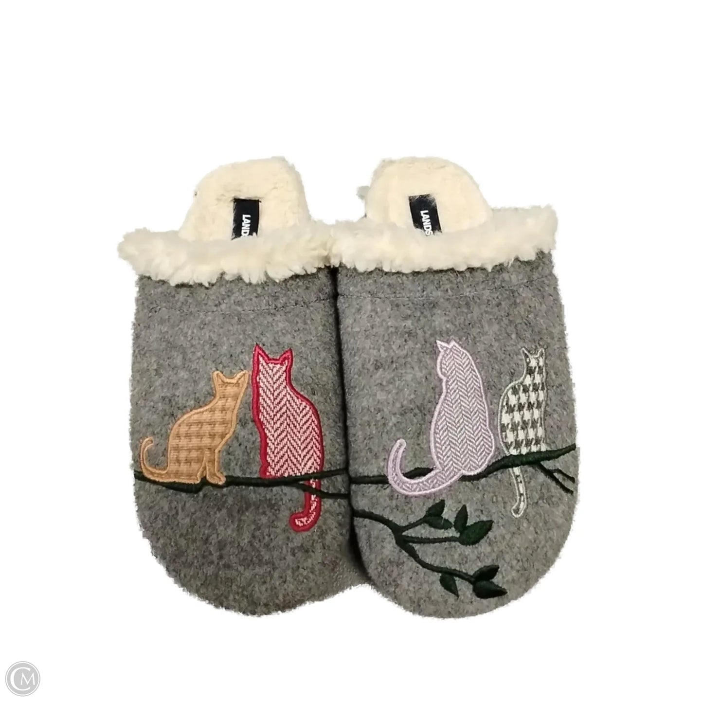 Slippers By Lands End In Grey, Size: 8
