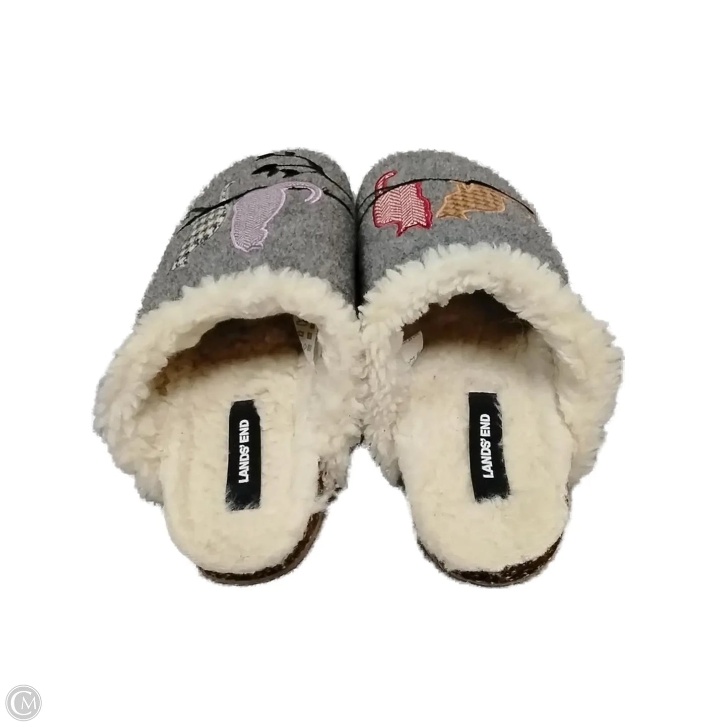 Slippers By Lands End In Grey, Size: 8