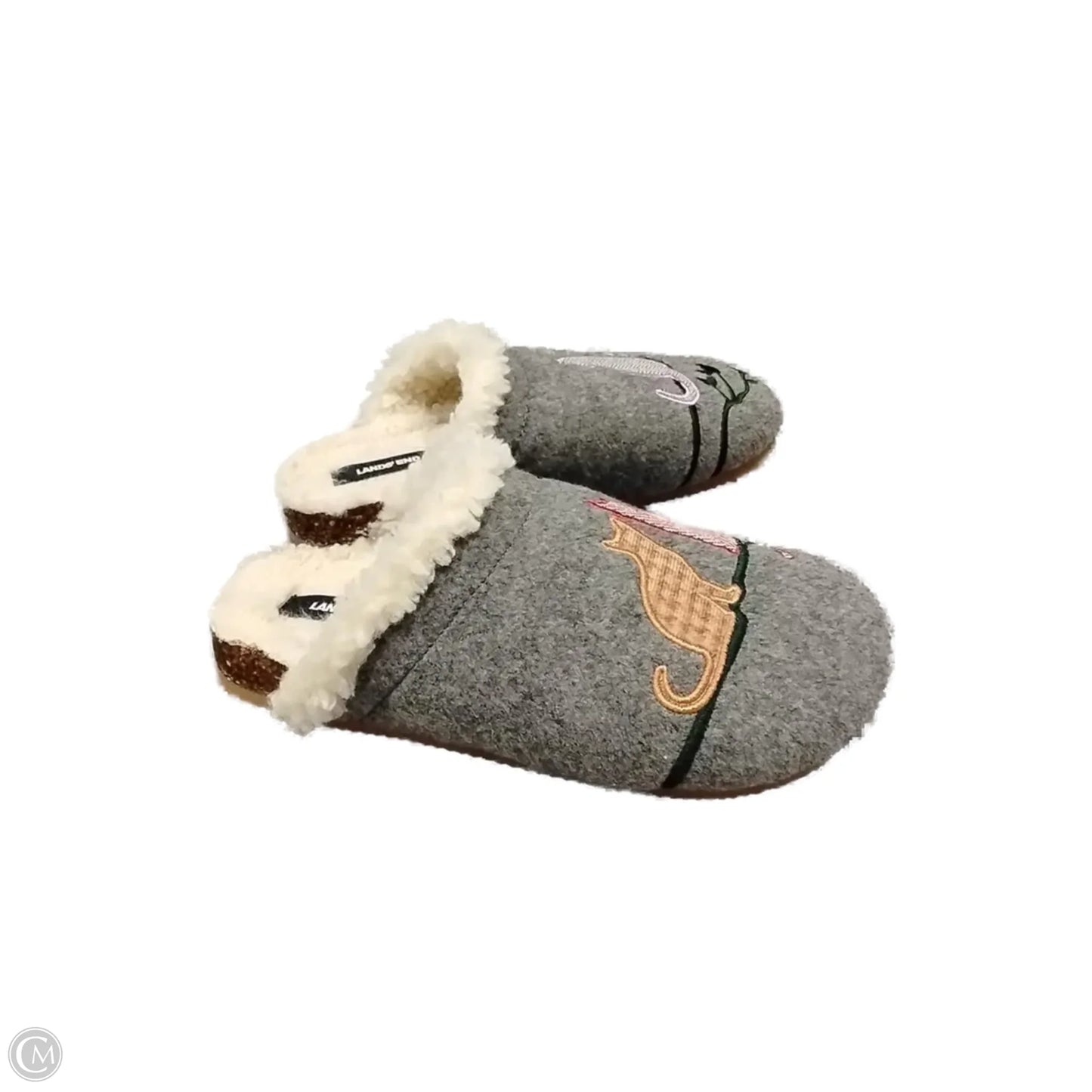 Slippers By Lands End In Grey, Size: 8