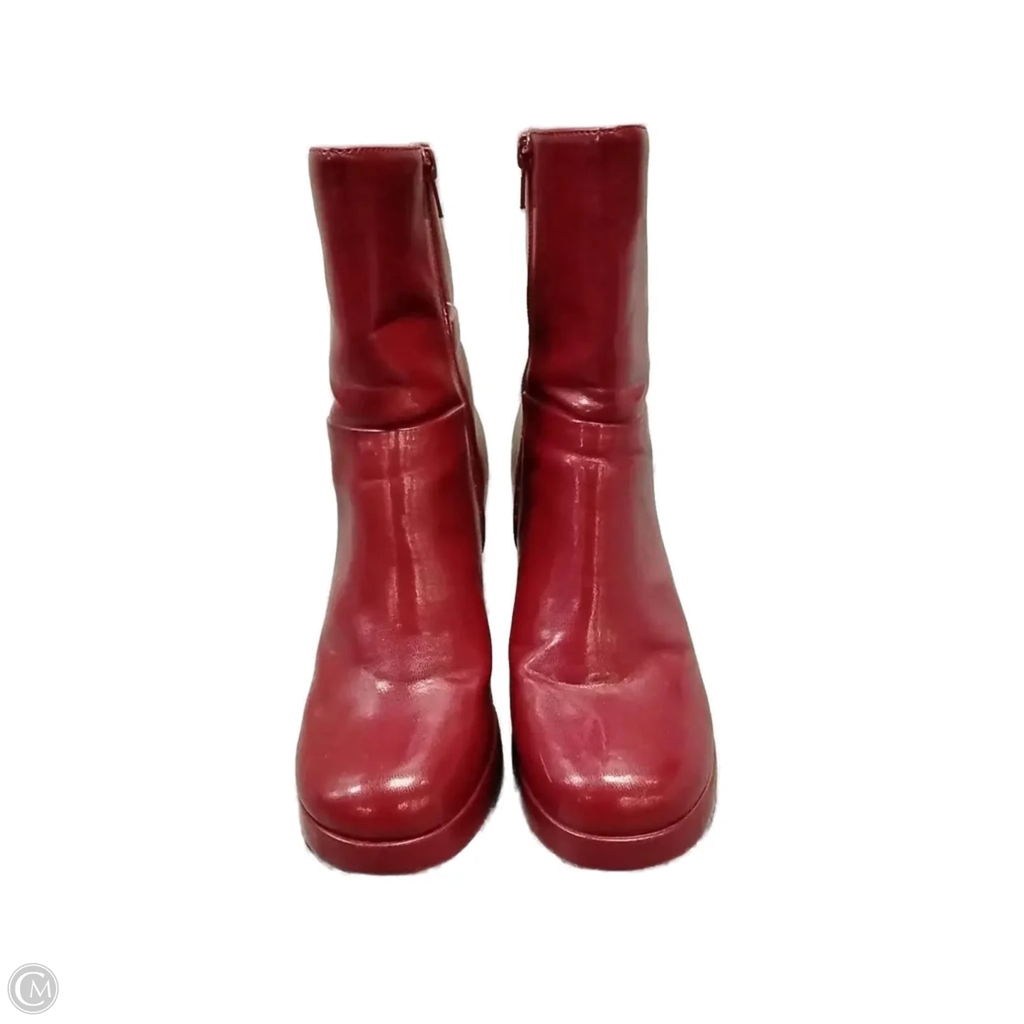 Boots Ankle Heels By Bongo In Red, Size: 8.5