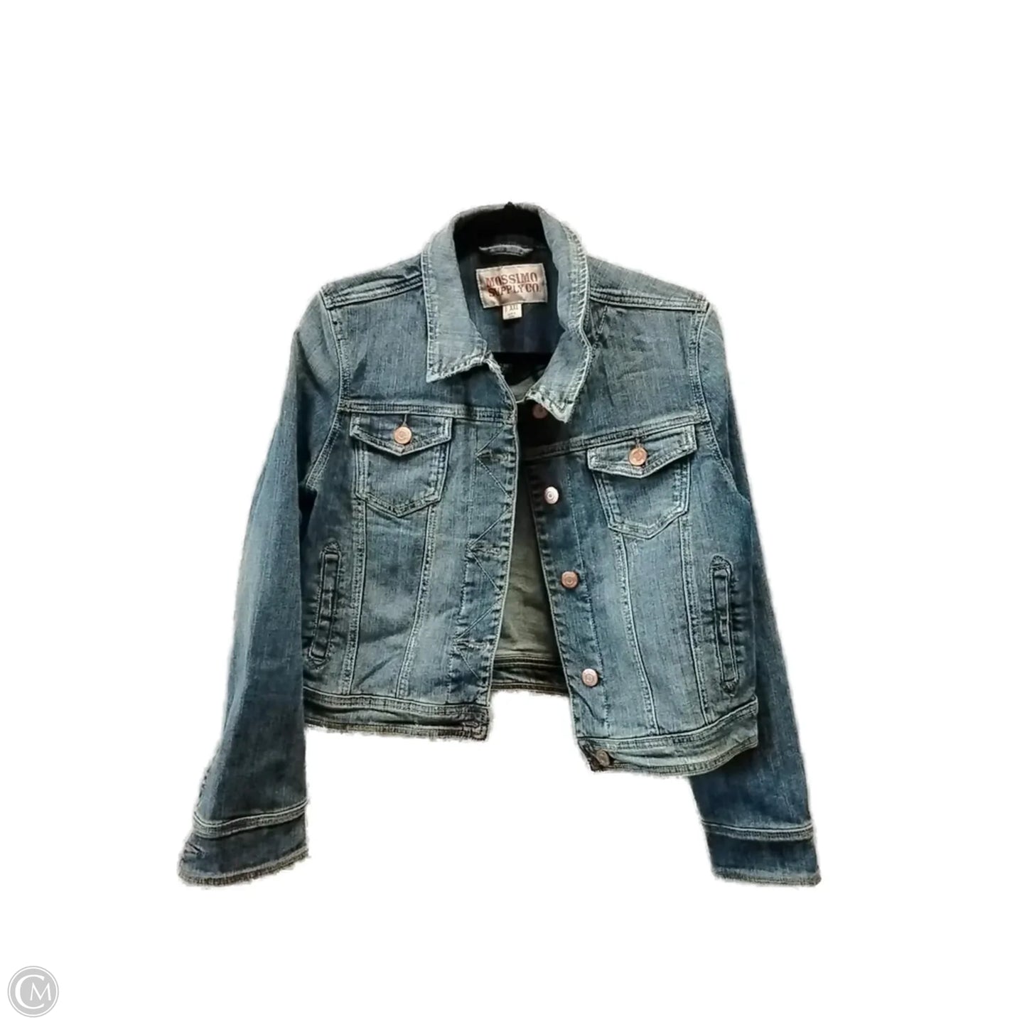 Jacket Denim By Mossimo In Blue Denim, Size: Xxl
