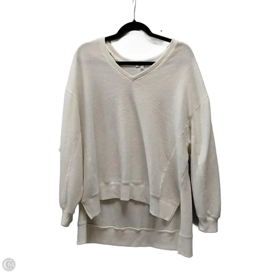 Top Long Sleeve By Z Supply In White, Size: S