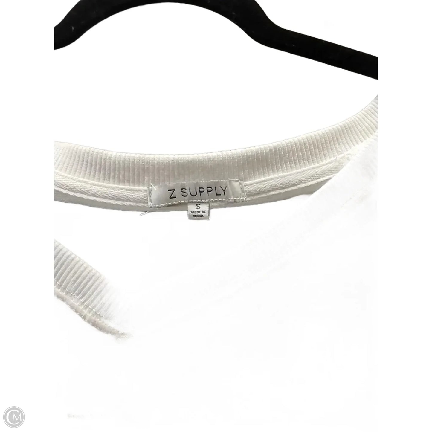 Top Long Sleeve By Z Supply In White, Size: S