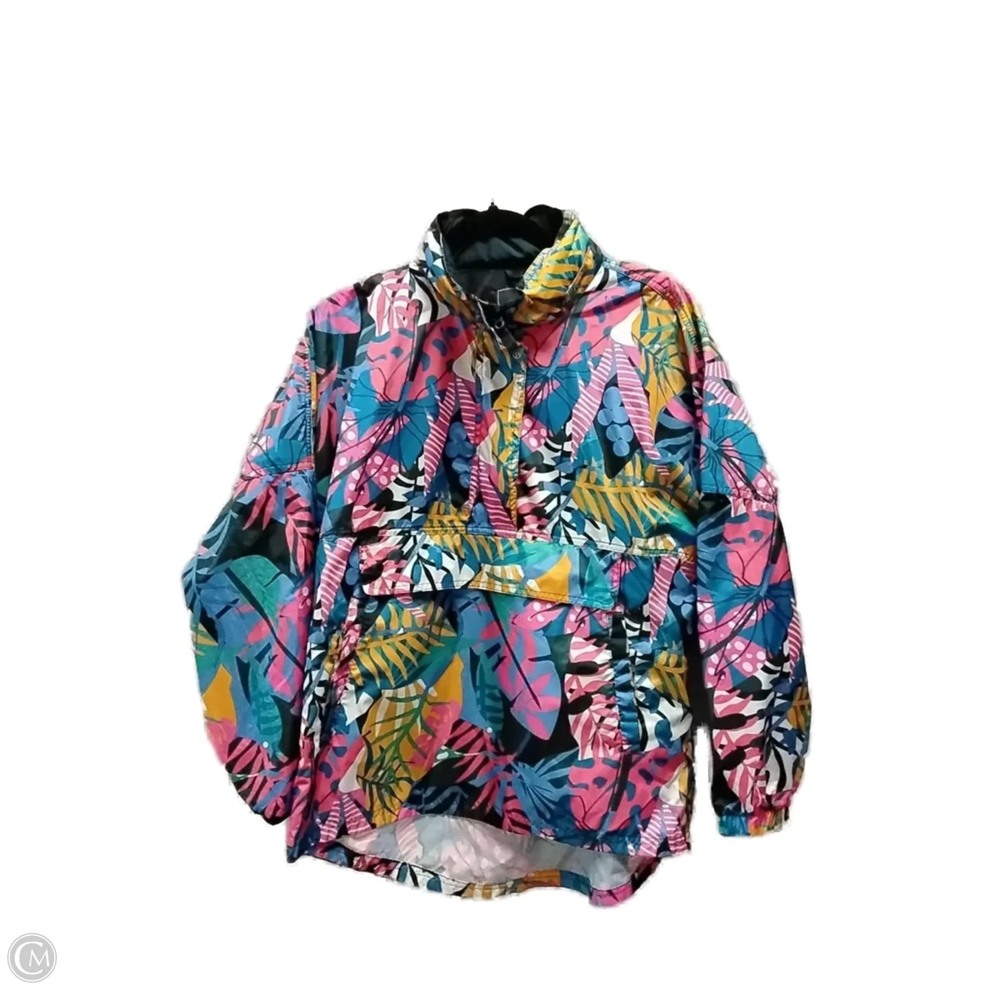 Jacket Windbreaker By Lauren James In Multi-colored, Size: S