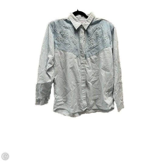 Top Long Sleeve By Premier In Striped Pattern, Size: 2x