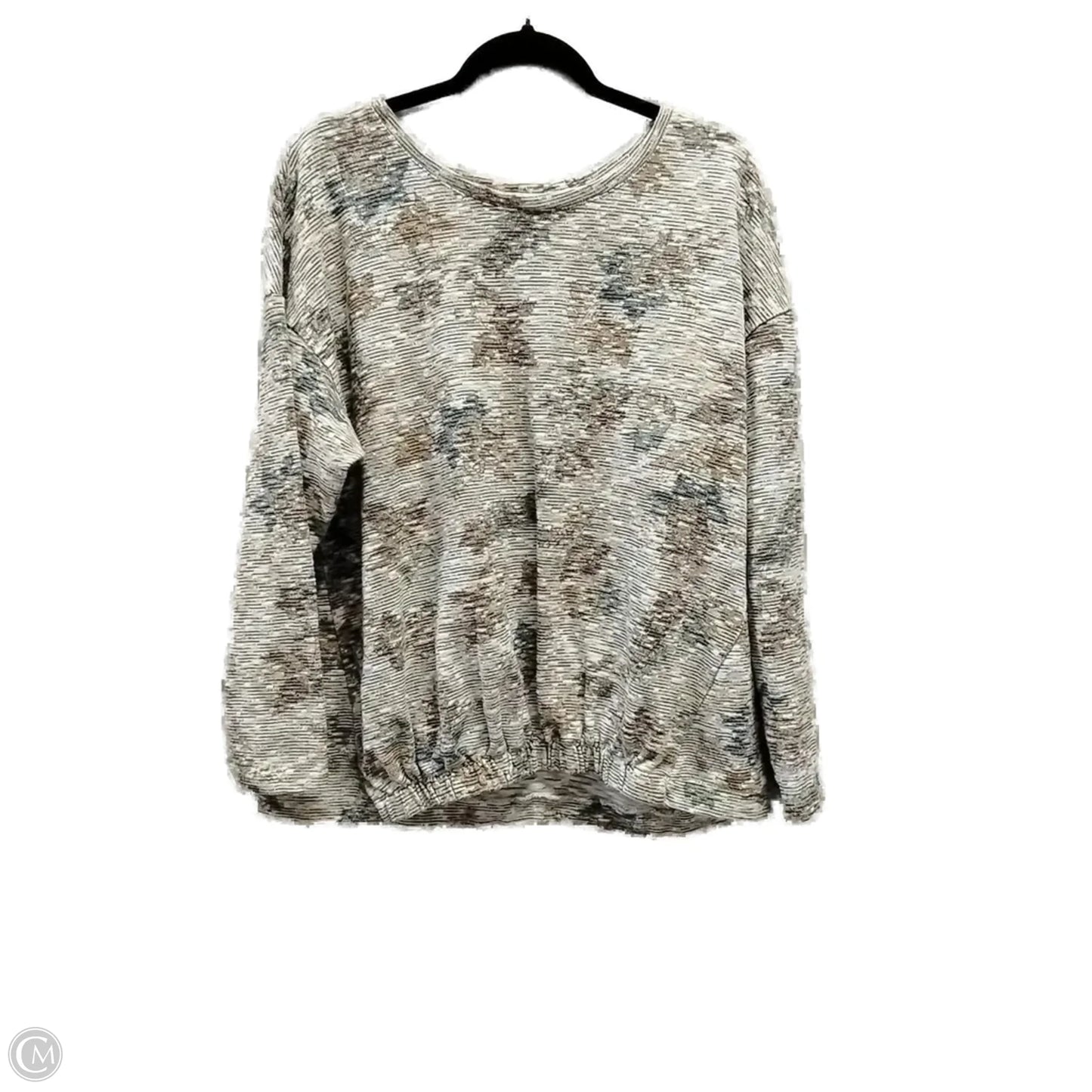 Top Long Sleeve By Cj Banks In Multi-colored, Size: 1x