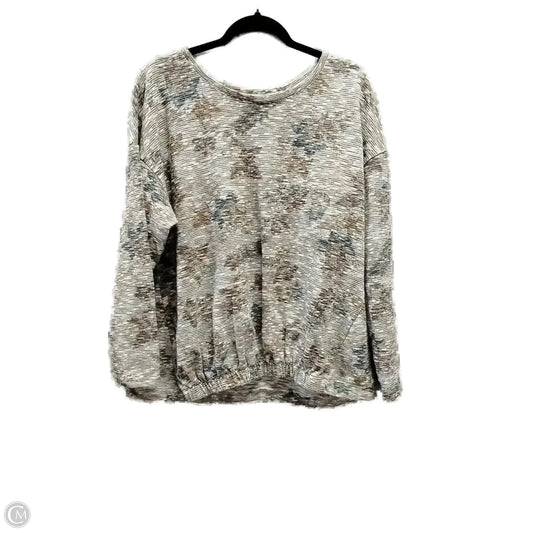 Top Long Sleeve By Cj Banks In Multi-colored, Size: 1x
