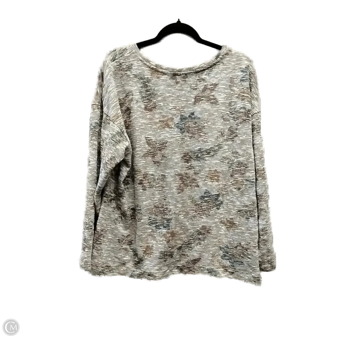 Top Long Sleeve By Cj Banks In Multi-colored, Size: 1x