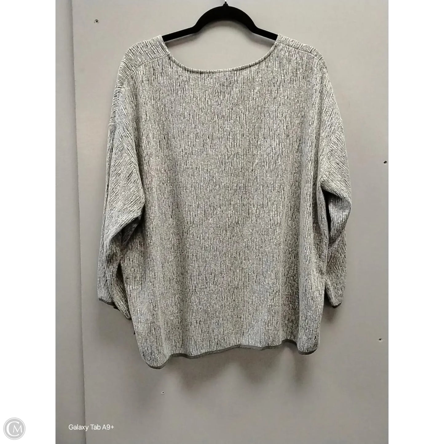 Top Long Sleeve By Pure Jill In Grey, Size: Xl