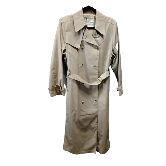 Coat Trench Coat By London In Beige, Size: L