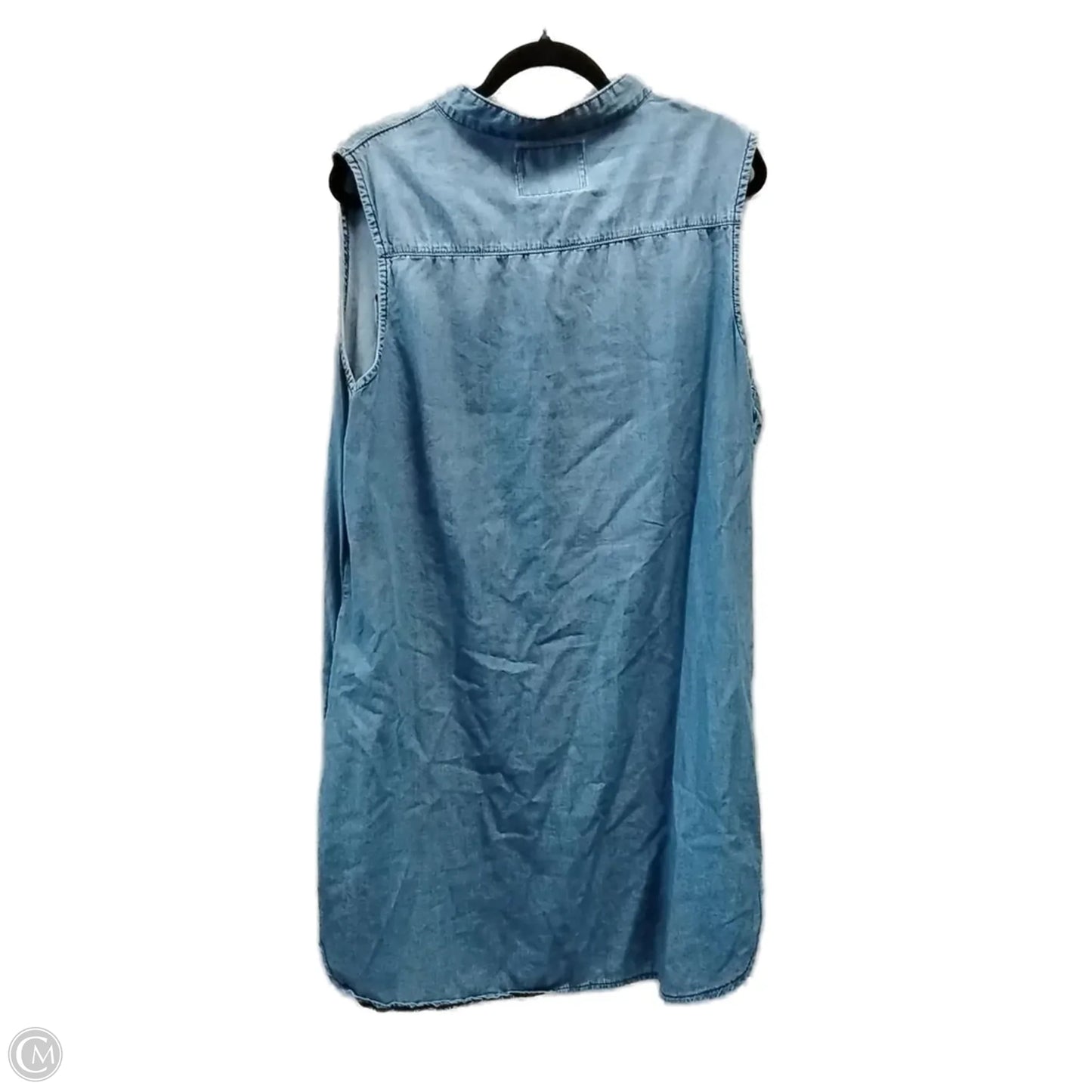 Dress Casual Midi By Lucky & Blessed In Blue Denim, Size: Xl