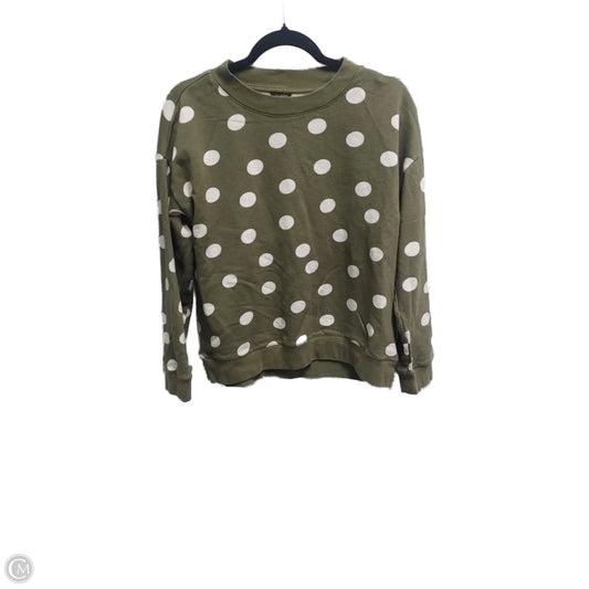 Sweatshirt Crewneck By Talbots In Polkadot Pattern, Size: M