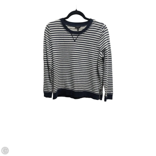 Sweatshirt Crewneck By Talbots In Striped Pattern, Size: Mp