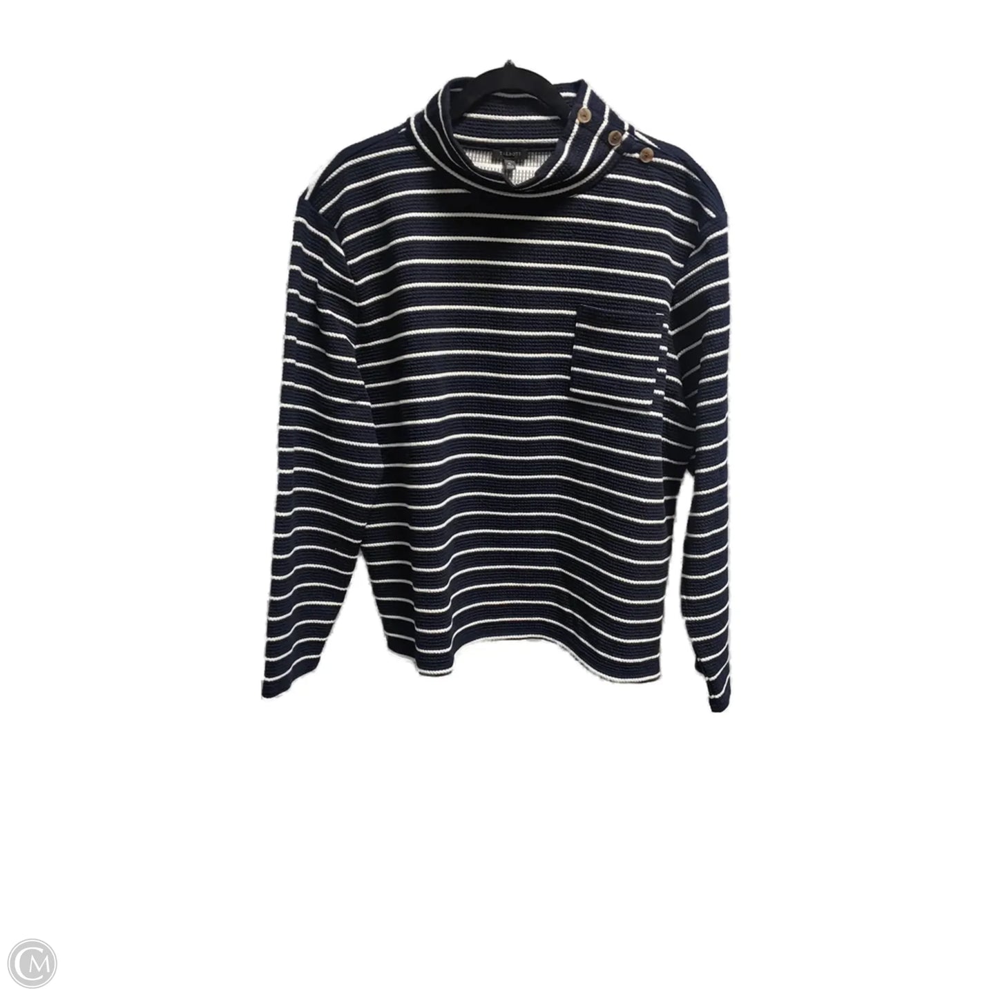 Top Long Sleeve By Talbots In Striped Pattern, Size: Xl
