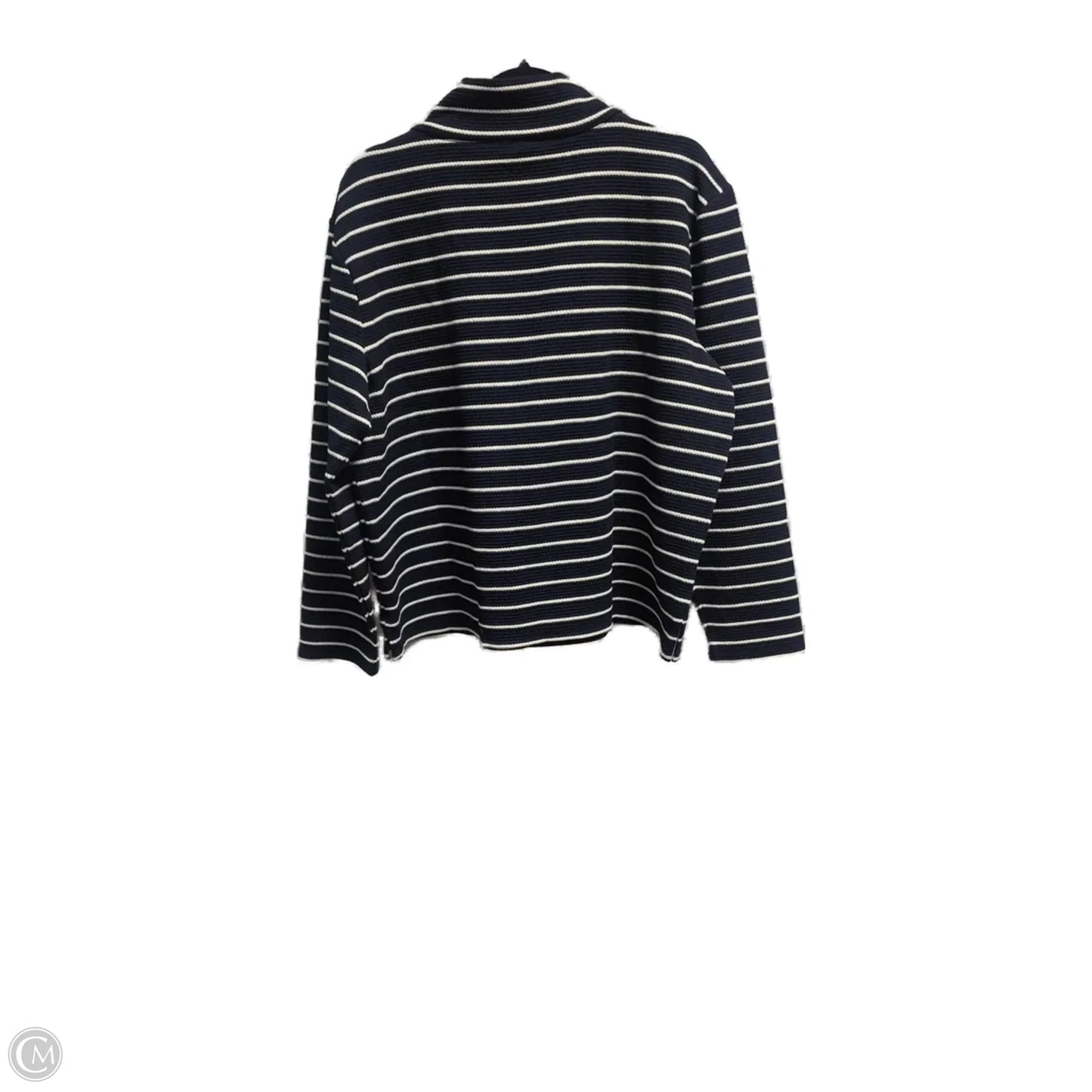 Top Long Sleeve By Talbots In Striped Pattern, Size: Xl