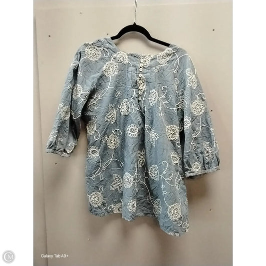 Top Long Sleeve By Cj Banks In Floral Print, Size: Xl