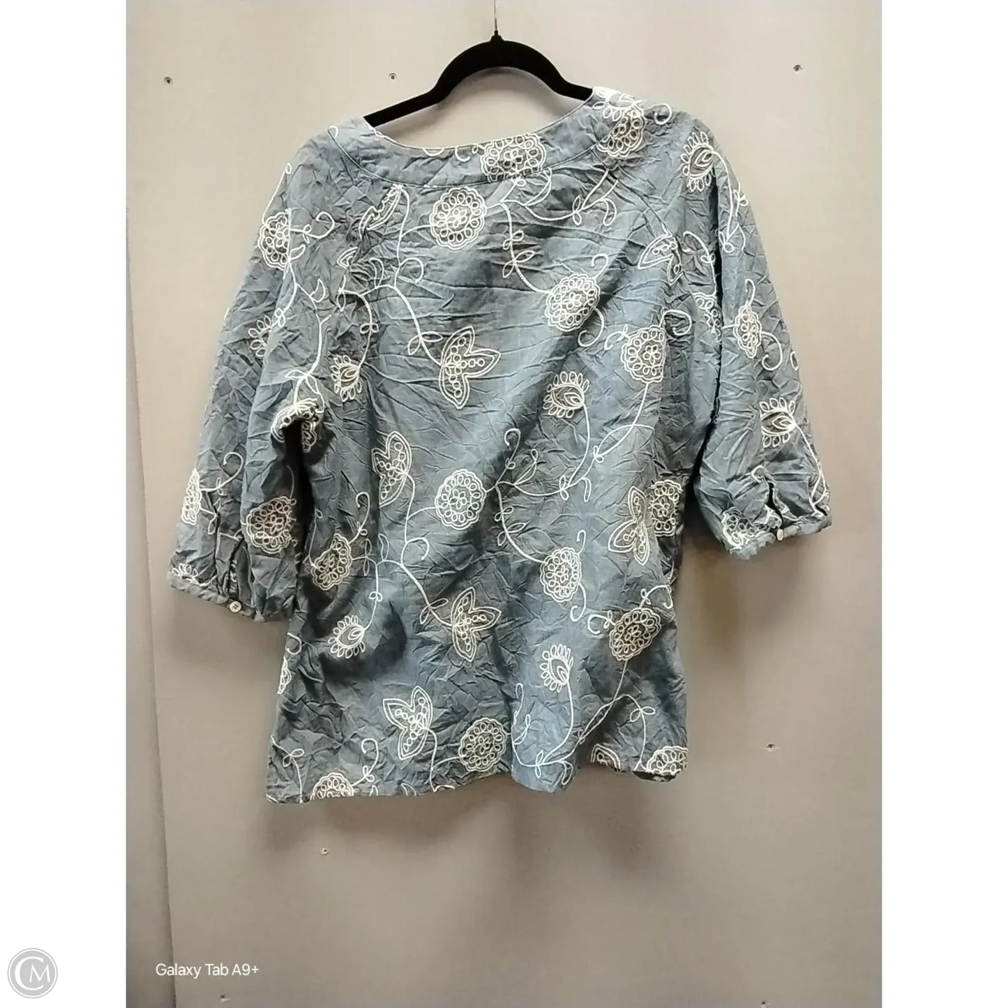 Top Long Sleeve By Cj Banks In Floral Print, Size: Xl