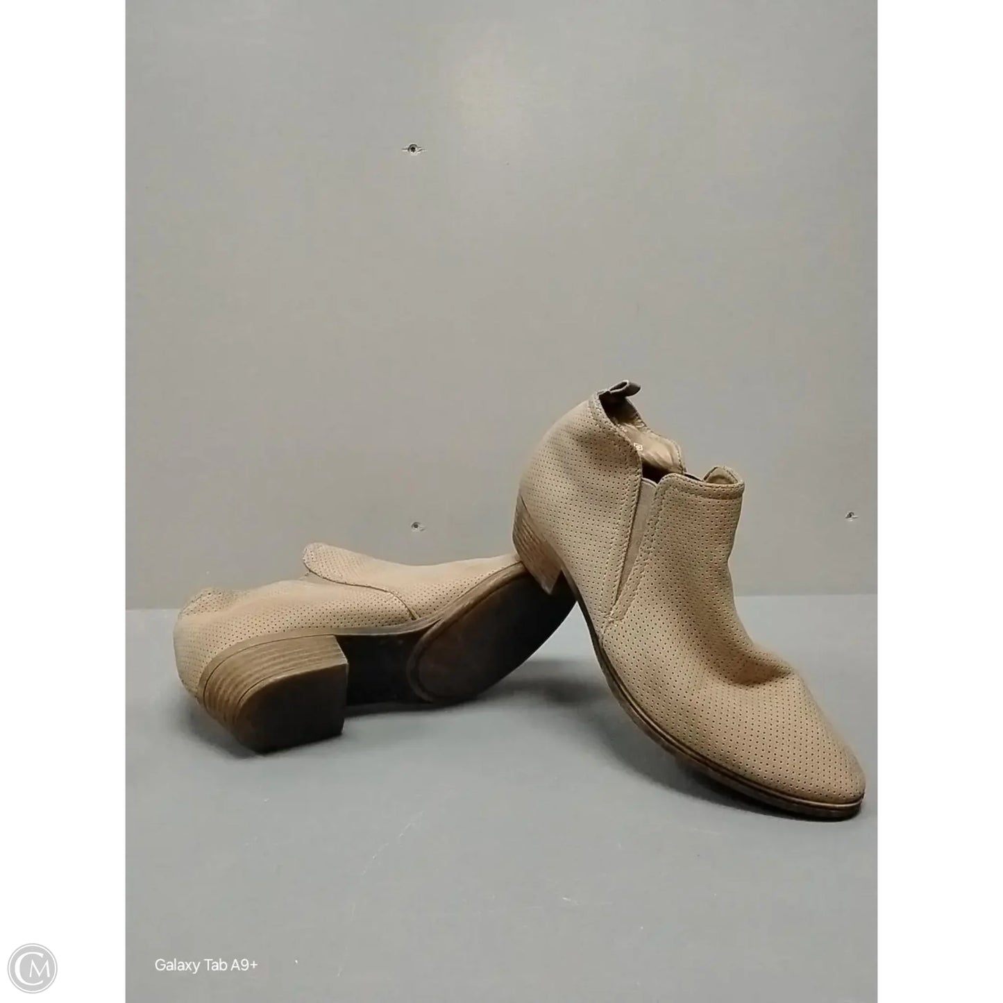 Boots Ankle Heels By Rampage In Beige, Size: 7.5