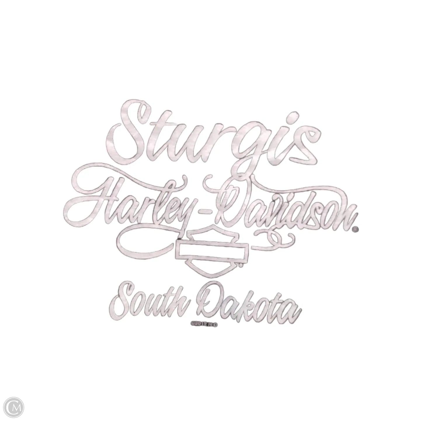 Top Short Sleeve By Harley Davidson In Black, Size: Xl