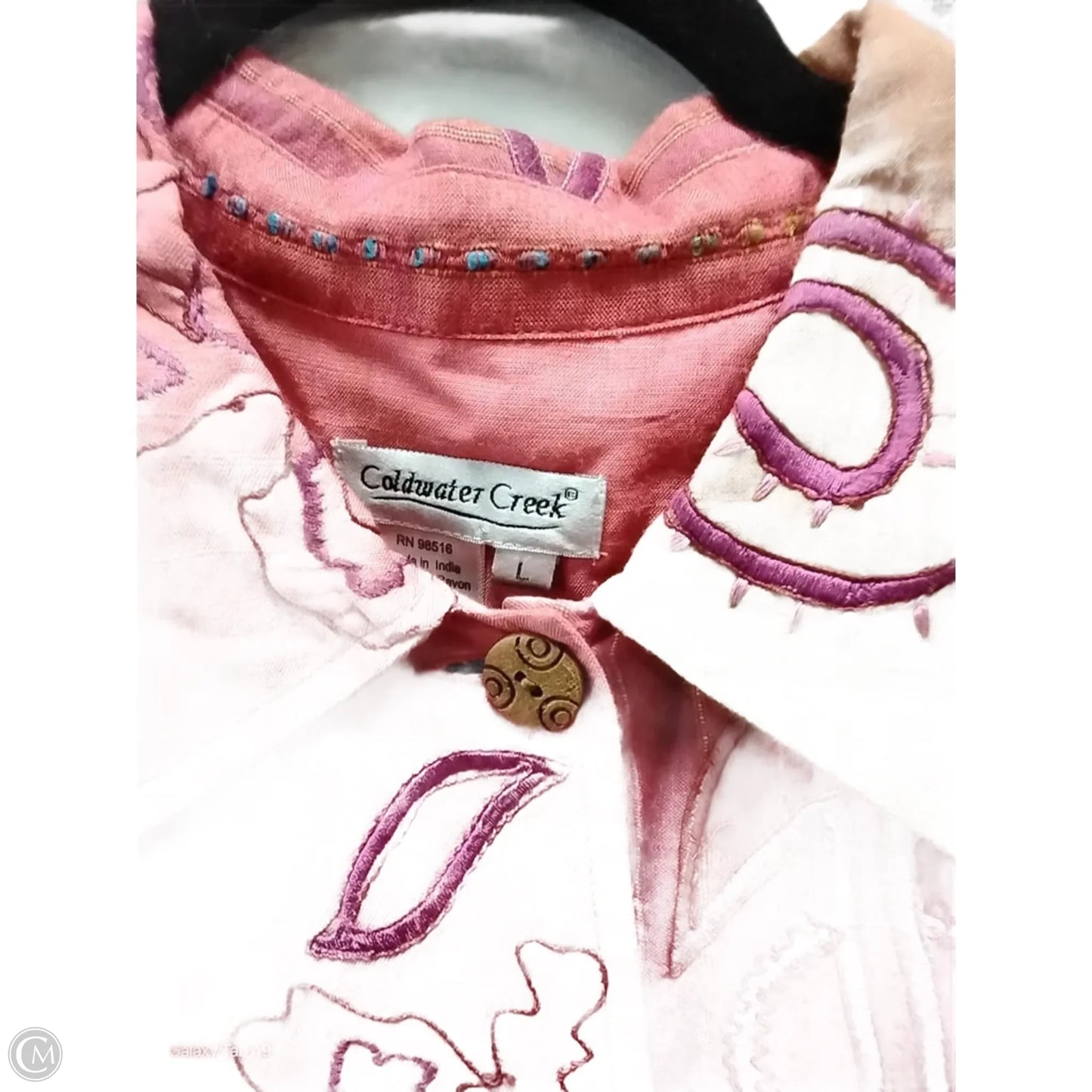 Jacket Other By Coldwater Creek In Pink, Size: L