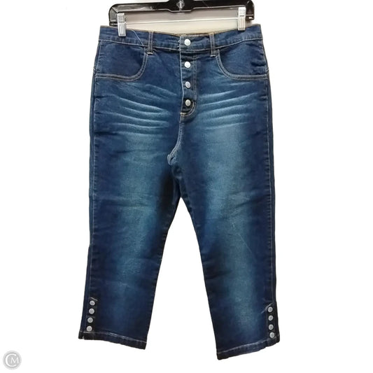 Jeans Wide Leg By Baccini In Blue Denim, Size: 10