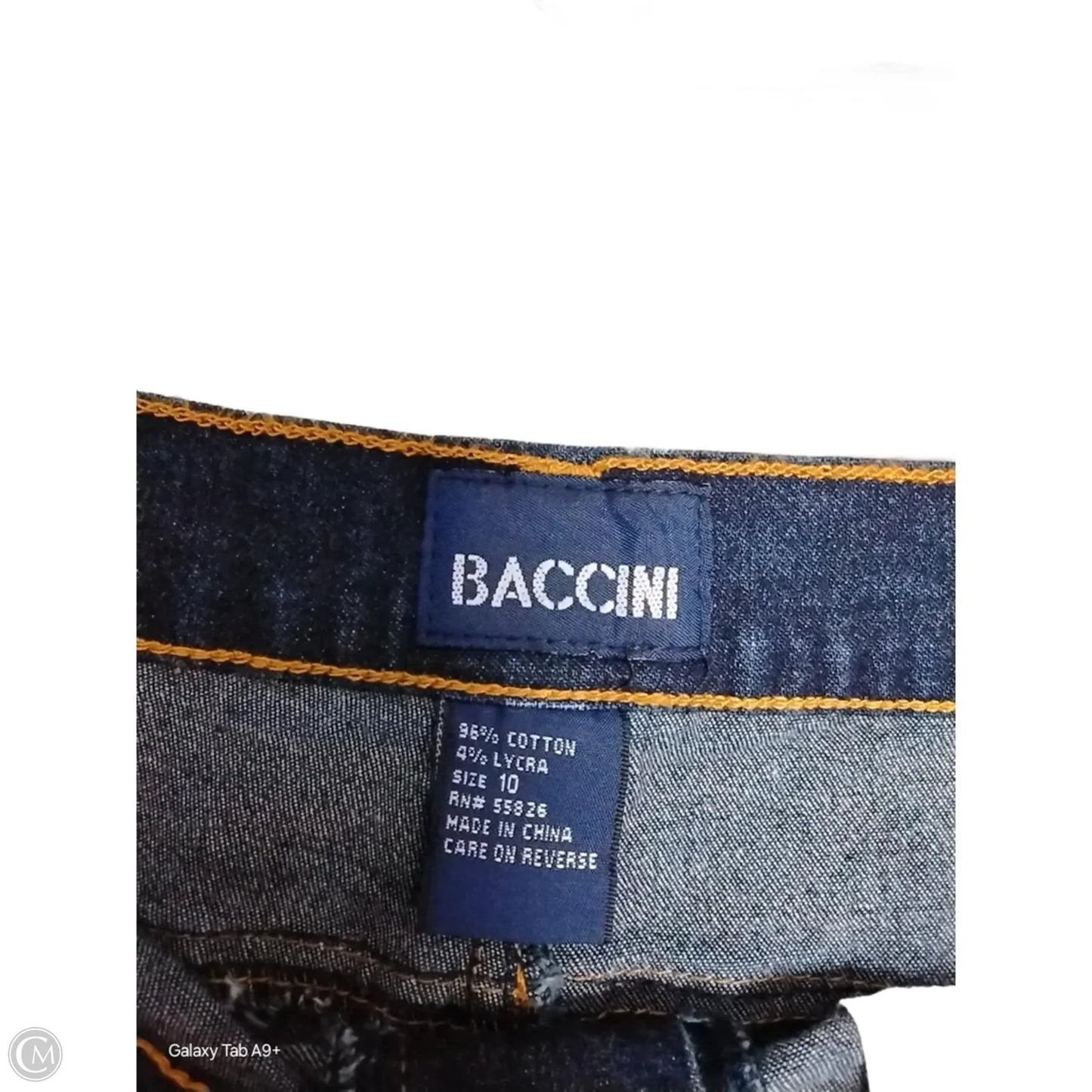 Jeans Wide Leg By Baccini In Blue Denim, Size: 10
