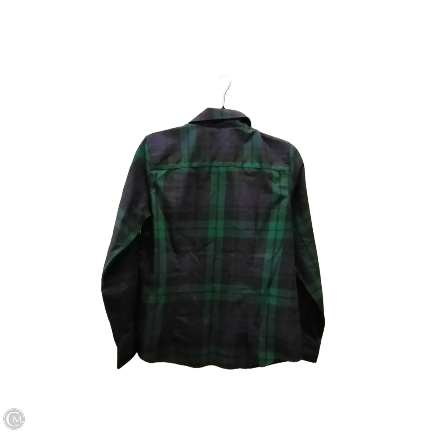 Top Long Sleeve By Orvis In Plaid Pattern, Size: 8