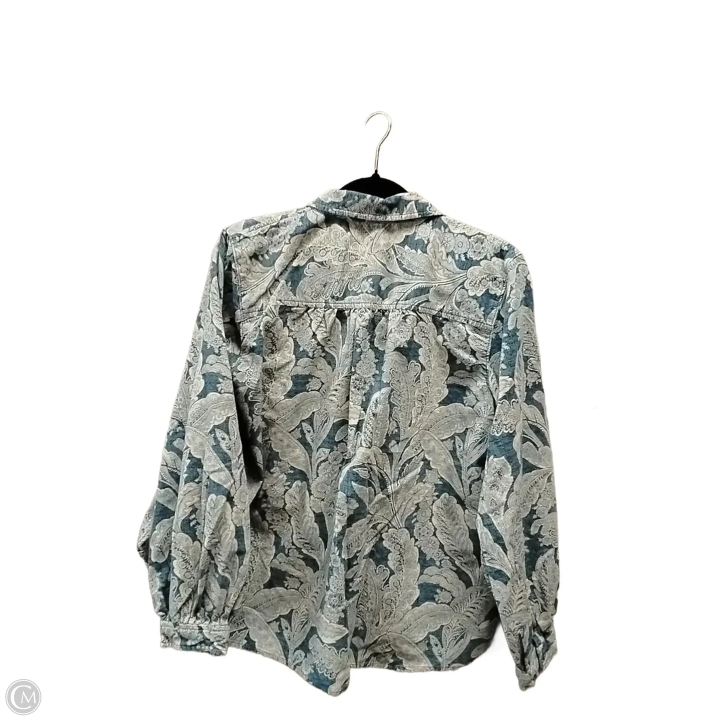 Top Long Sleeve By Anthropologie In Nautical Print, Size: M