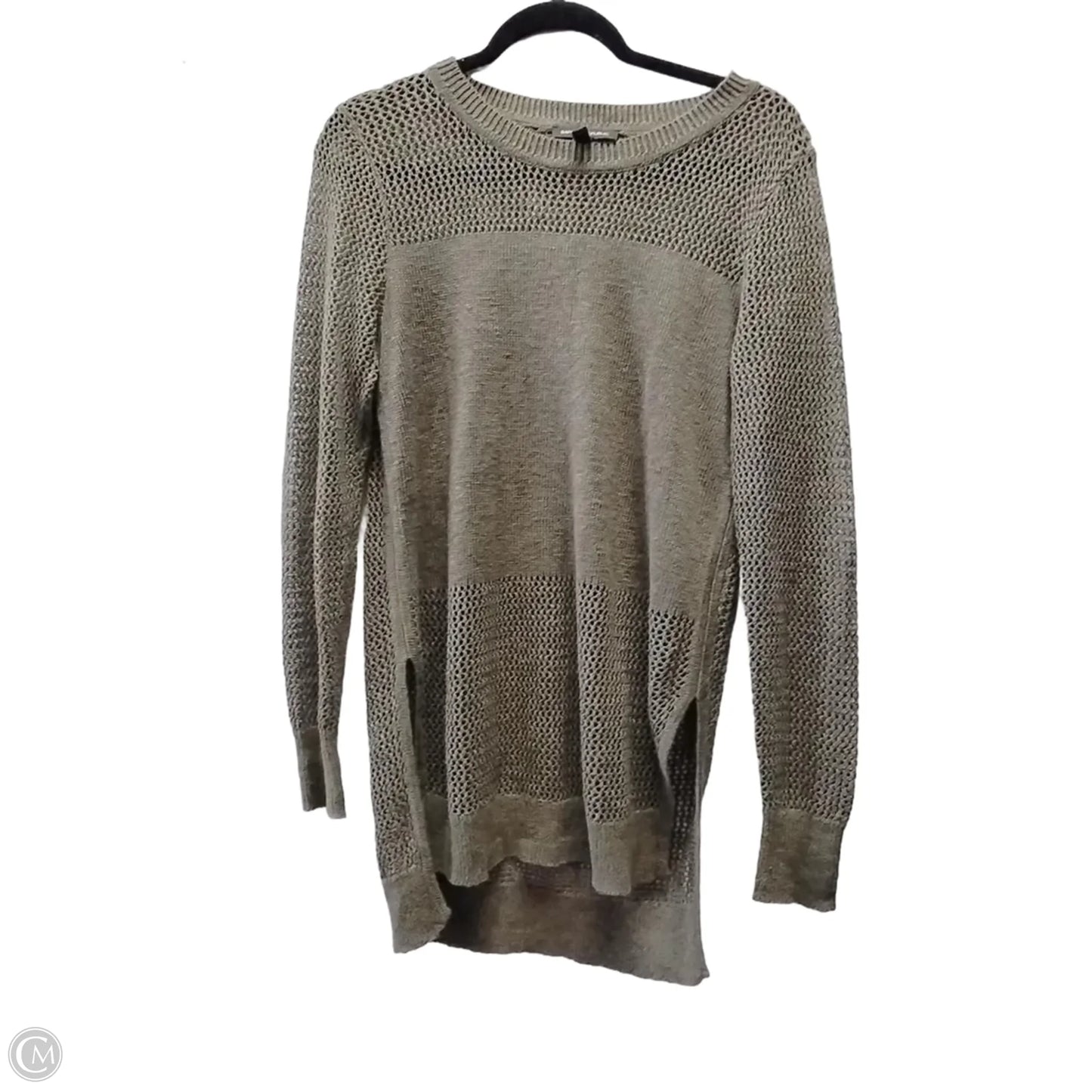 Top Long Sleeve By Banana Republic In Green, Size: S