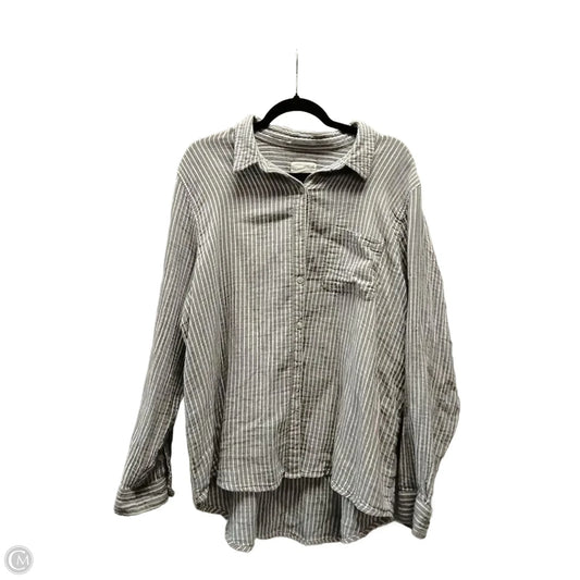 Top Long Sleeve By Universal Thread In Striped Pattern, Size: Xxl