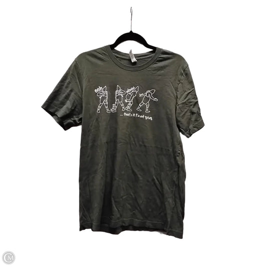 Top Short Sleeve Basic By Bella + Canvas In Green, Size: L