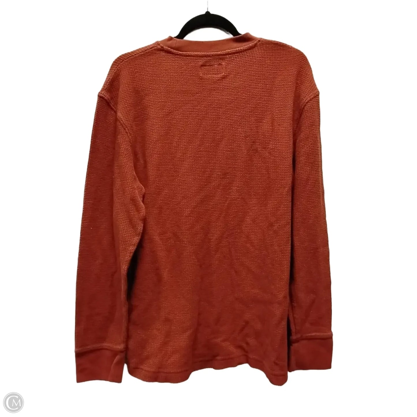 Top Long Sleeve Basic By Clothes Mentor In Orange, Size: M