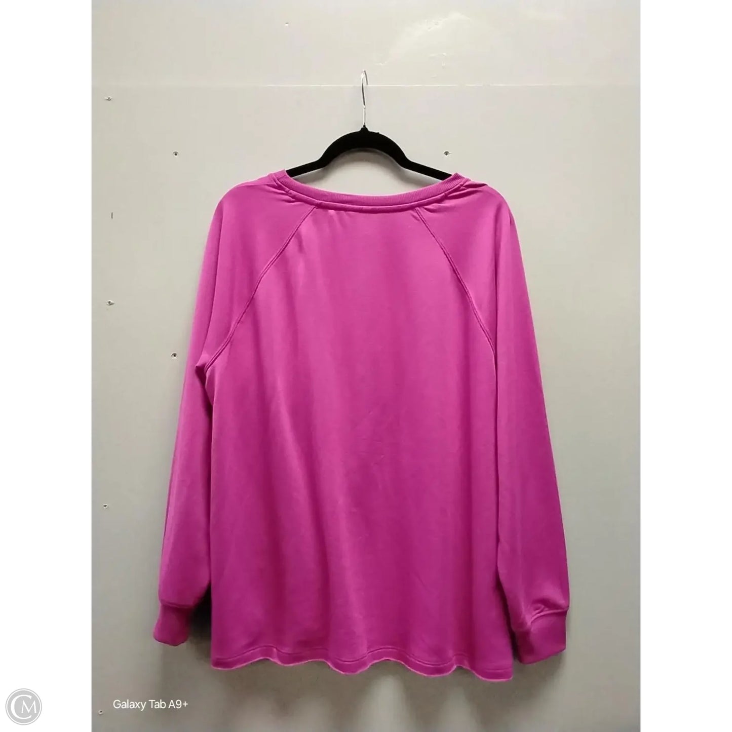 Top Long Sleeve By Cato In Pink, Size: Xl