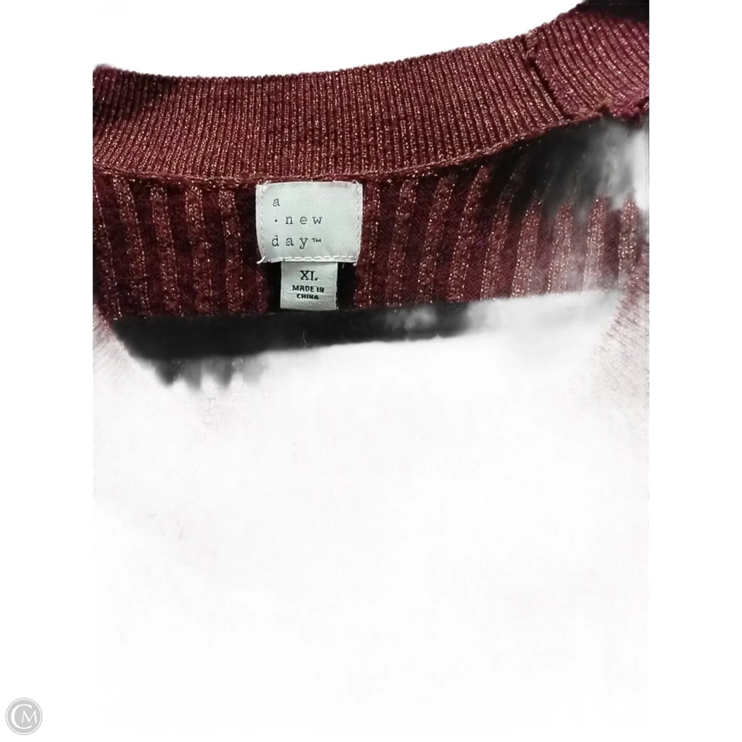 Top Long Sleeve By A New Day In Red, Size: Xl