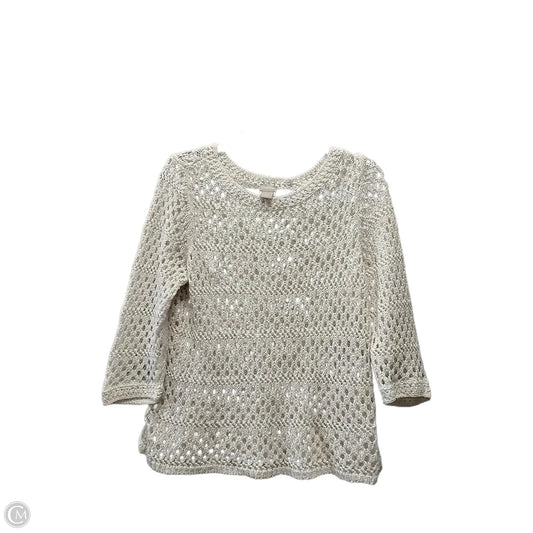 Top Long Sleeve By Chicos In White, Size: 2