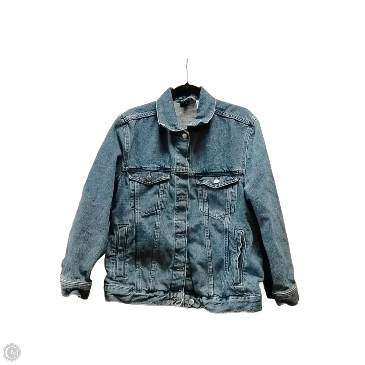 Jacket Denim By Divided In Blue Denim, Size: Xl