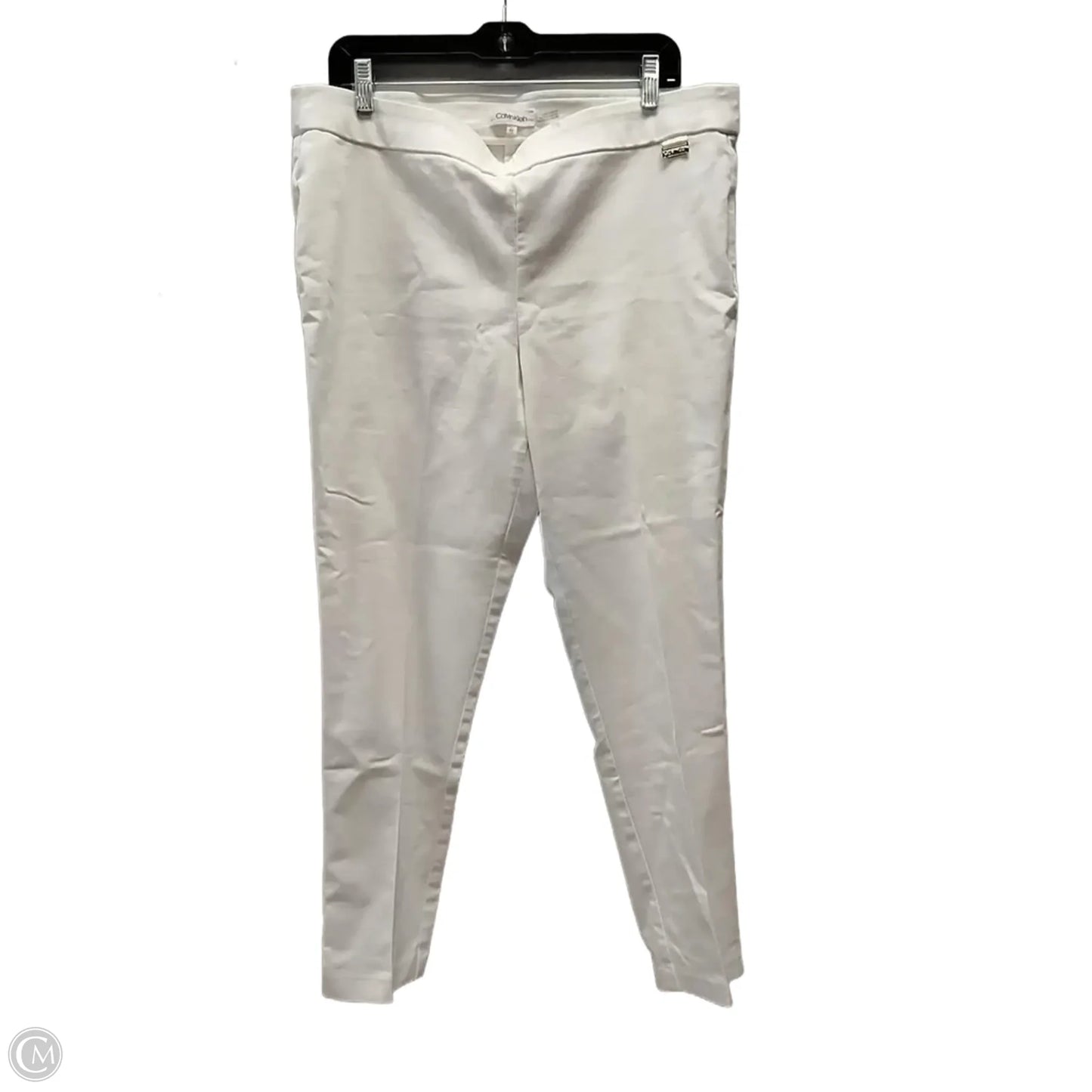 Pants Dress By Calvin Klein In White, Size: Xl