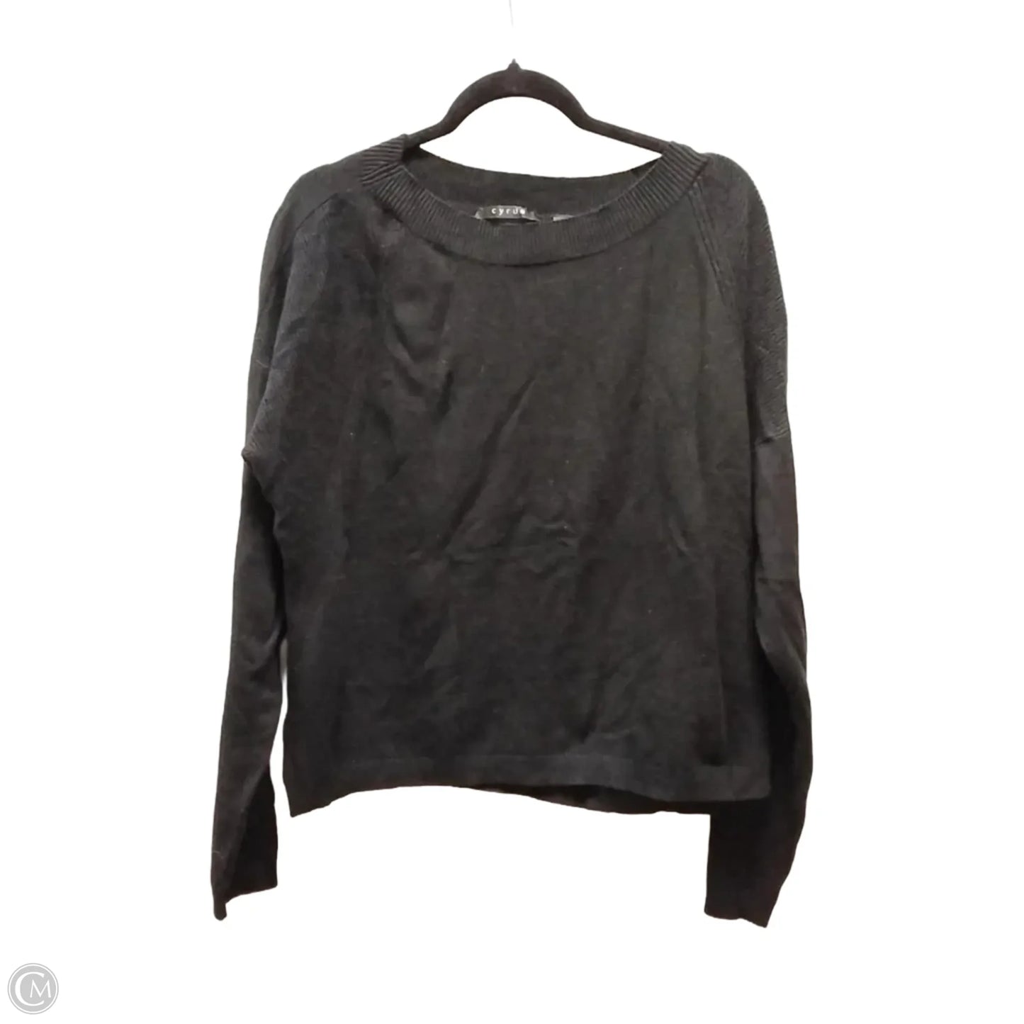 Top Long Sleeve By Cyrus In Black, Size: Xl