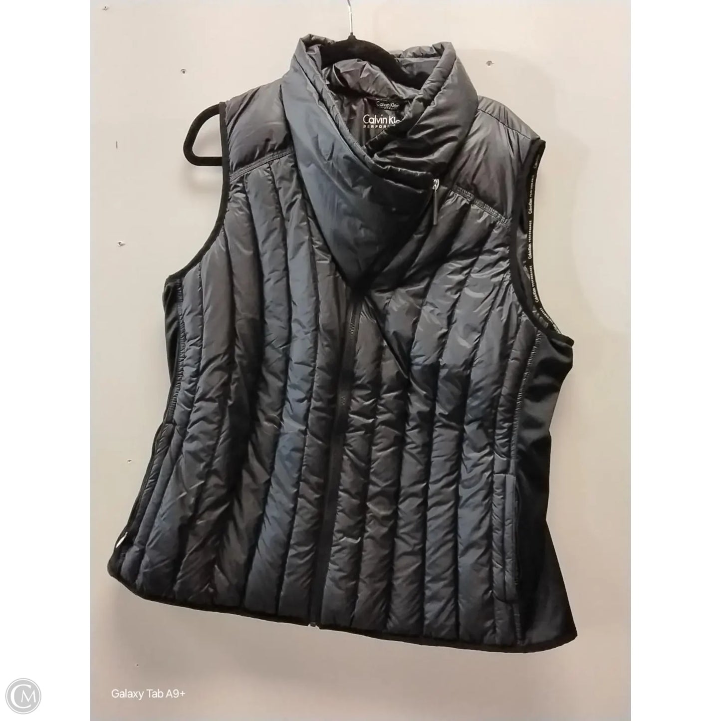 Vest Puffer & Quilted By Calvin Klein Performance In Black, Size: 3x