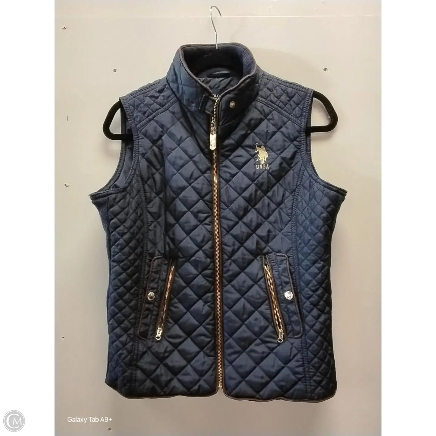 Vest Puffer & Quilted By Polo Ralph Lauren In Blue, Size: M